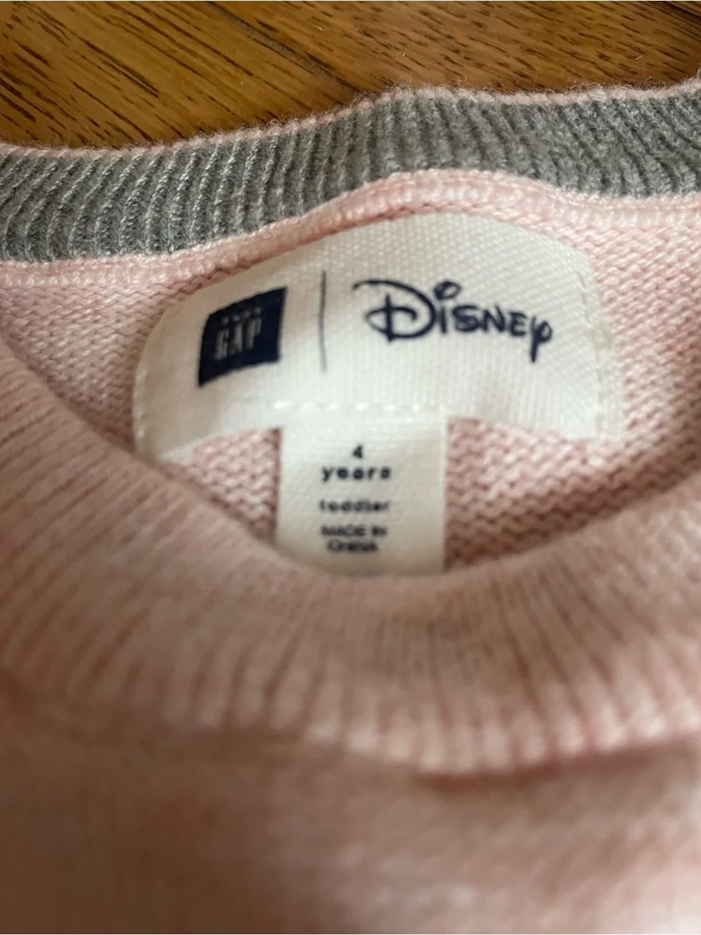 GAP Disney Pink Knit Dress GIRLS 4 Lady and Tramp sweater